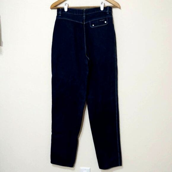 Vintage Brittania dark wash high waisted bareback jeans - Picture 2 of 7